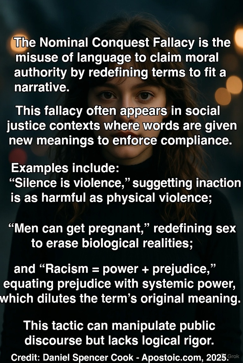 The Nominal Conquest Fallacy: Definition, Examples, and Why We Need This New Logical Fallacy in 2025